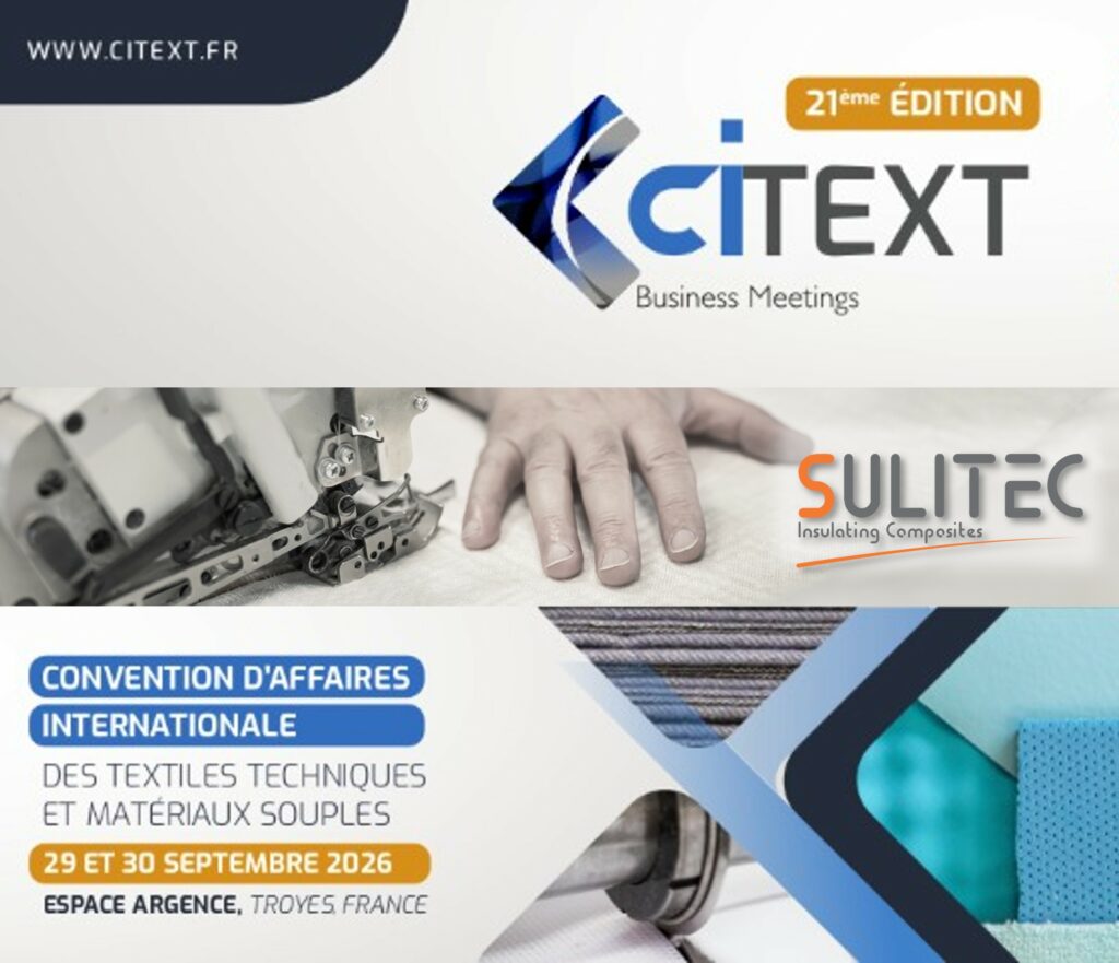 SULITEC Insulating Composites participera au CITEXT 2026 à Troyes
